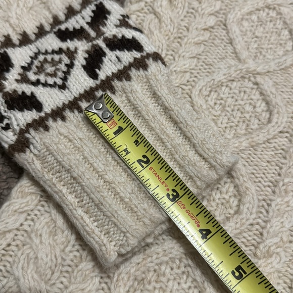 Gorgeous NWT RL Polo Wool Vintage Vibes Nordic Print Sweater-Sz S-Cream/Brown - Picture 14 of 16